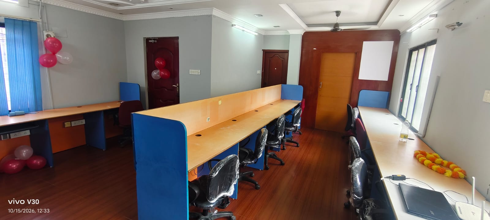 Office workstations from another angle
